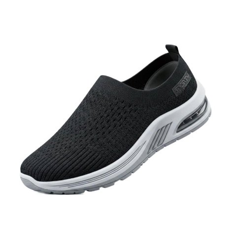 Unisex Black Flyknit Kitchen Shoes Lightweight Slip On Design Manufacturers, Suppliers, Exporters in Agra
