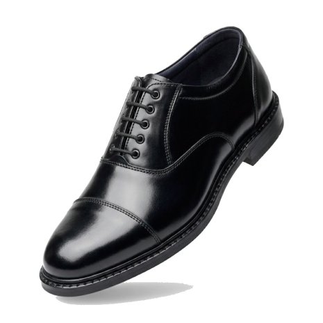 Mens Black Oxford Shoes Durable PU Leather Lace Up Work Shoes Manufacturers, Suppliers, Exporters in Indore