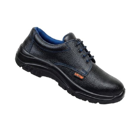 Premium PU Leather Safety Shoes For Men With Blue Lace Design Manufacturers, Suppliers, Exporters in Vapi
