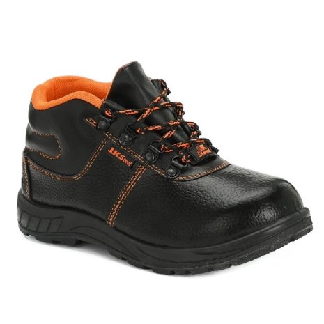 Premium Black Synthetic Safety Shoes With Patterned Lace Design Manufacturers, Suppliers, Exporters in Kolhapur